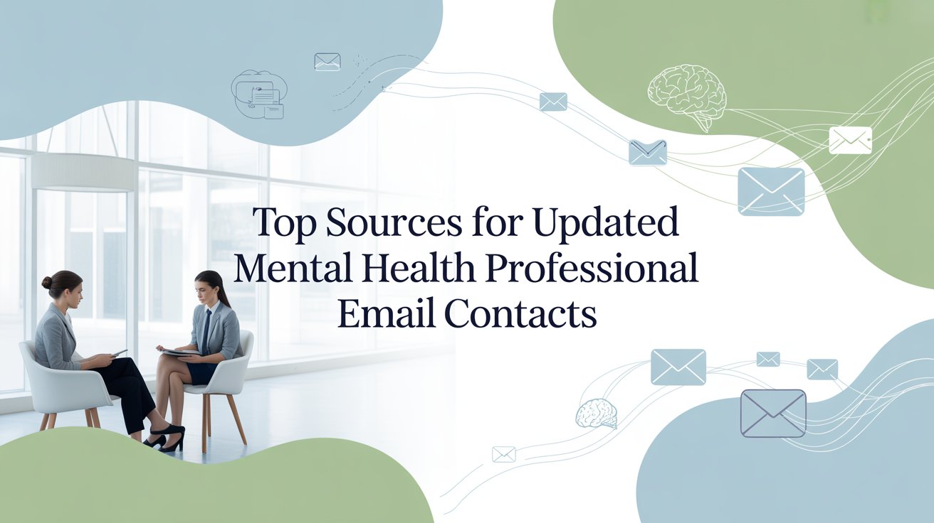Top Sources for Mental Health Email Contacts 2026