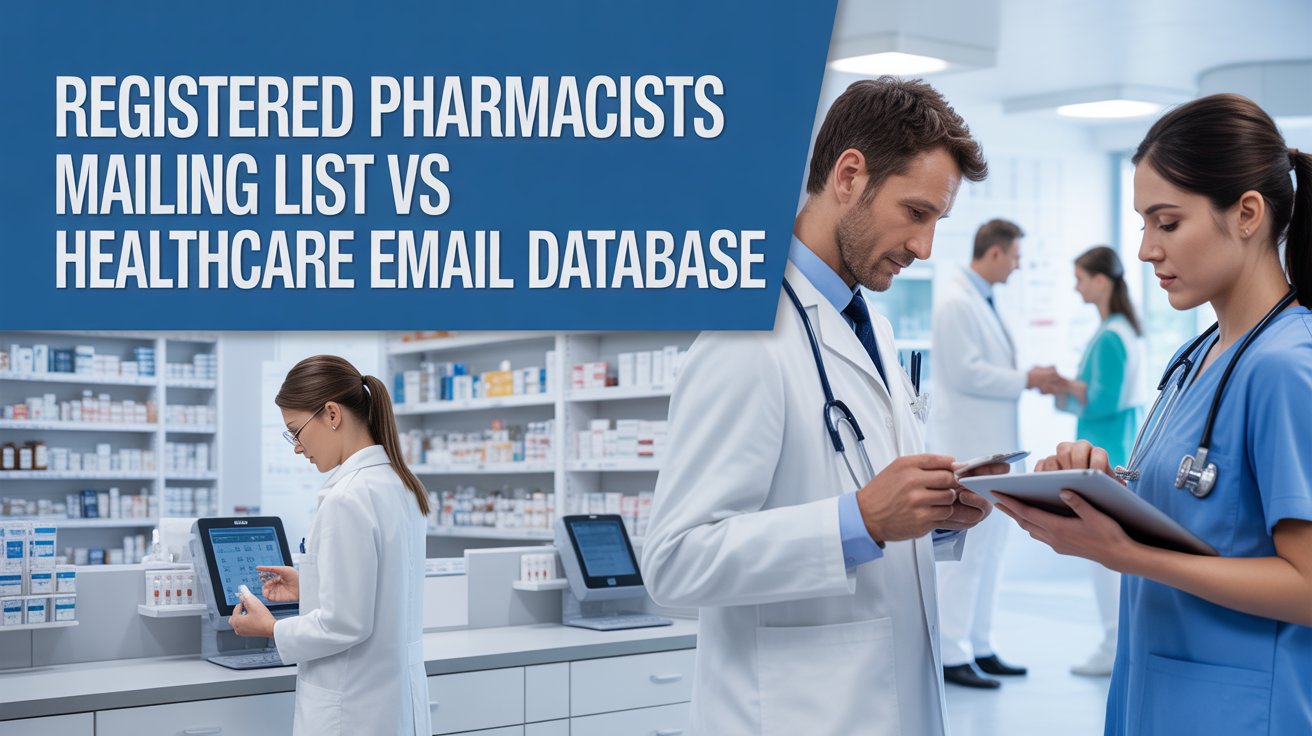 Registered Pharmacists Mailing List vs Healthcare Email Database