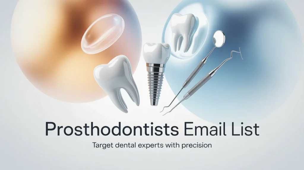 Prosthodontists Email List for Dental Marketing Leads