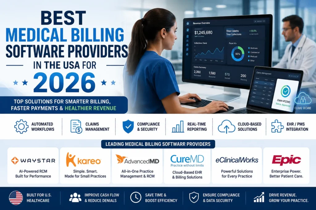 Best Medical Billing Software Providers in the USA for 2026