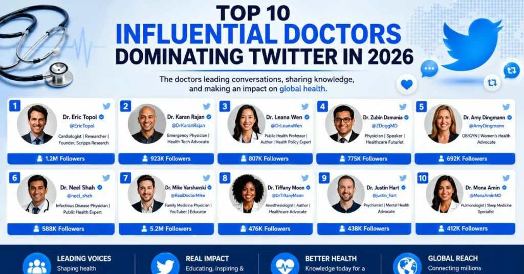 Top 10 Influential Doctors Dominating Twitter in 2026