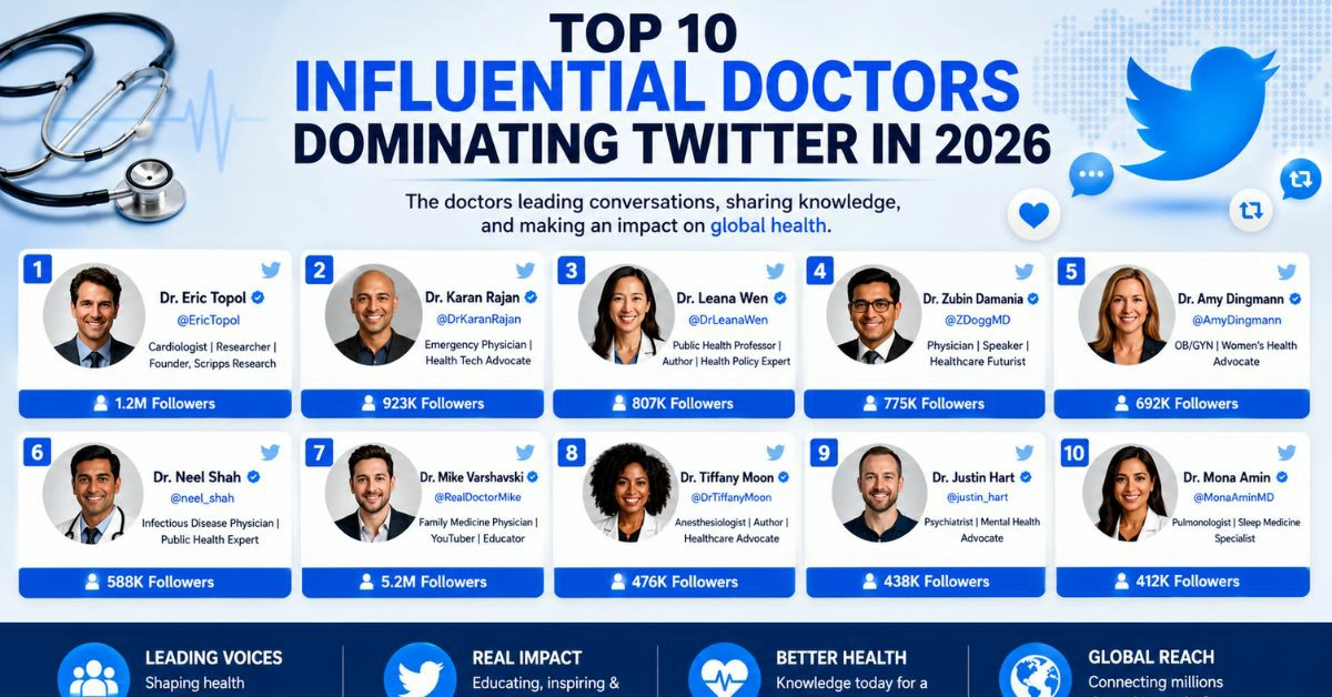 Top 10 Influential Doctors Dominating Twitter in 2026
