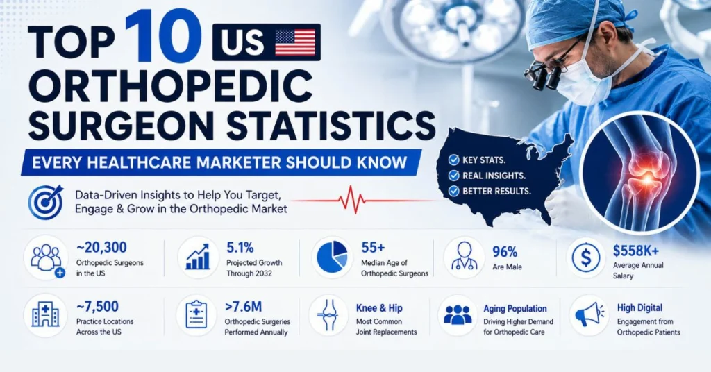 Top 10 US Orthopedic Surgeon Statistics Every Healthcare Marketer Should Know