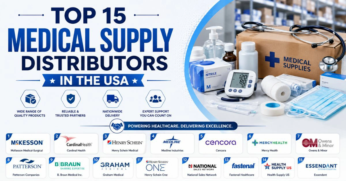 Top 15 Medical Supply Distributors in the USA