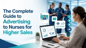Healthcare marketing specialist using digital advertising and analytics tools to reach and engage nurses.