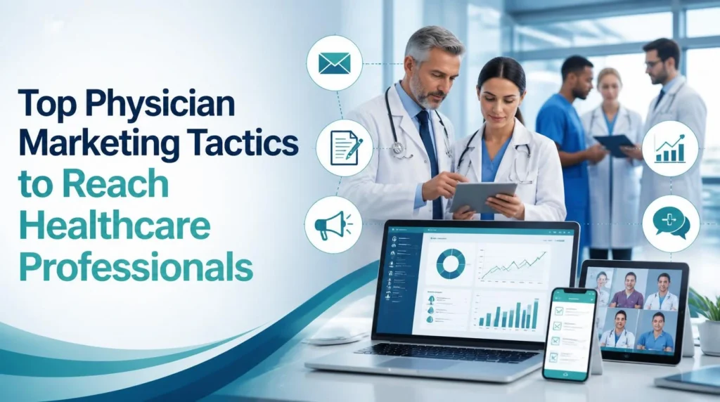 Top physician marketing tactics for reaching healthcare professionals through digital communication and targeted marketing.