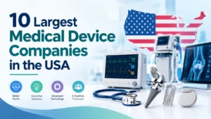 10 Largest Medical Device Companies in the USA featuring healthcare technology and medical equipment innovations