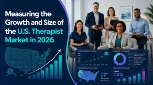 U.S. therapist market growth in 2026 with mental health professionals and workforce analytics